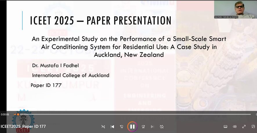 Dr. Mustafa Presents Paper at ICEET 2025