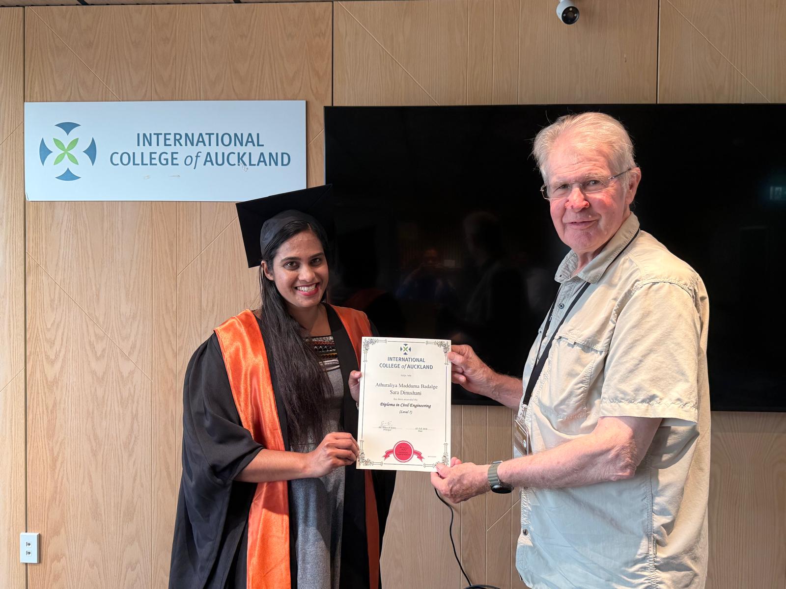 Diploma in Civil Engineering Level 7 graduation